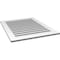 Ekena Millwork Vertical Surface Mount PVC Gable Vent: Functional, w/ 3-1/2"W x 1"P Standard Frame, 30"W x 38"H GVPVE30X3801SF - alternate 2